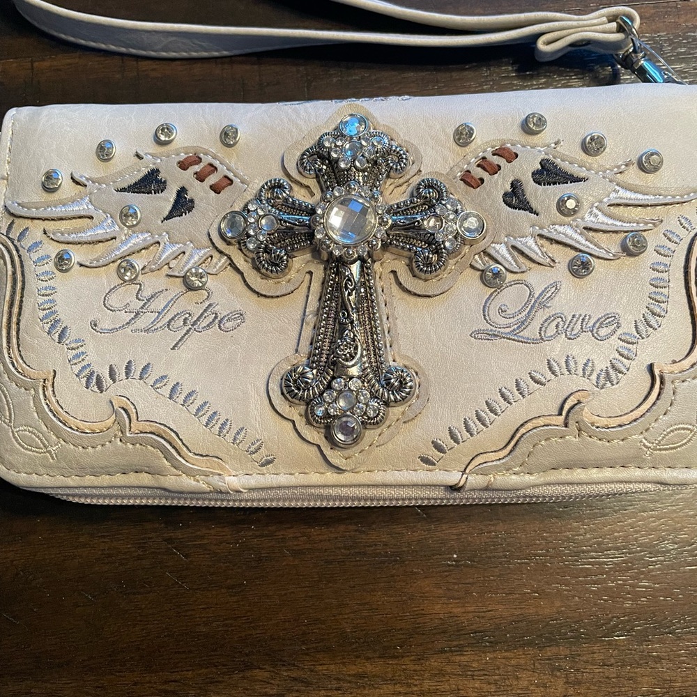 Rhinestone wallet